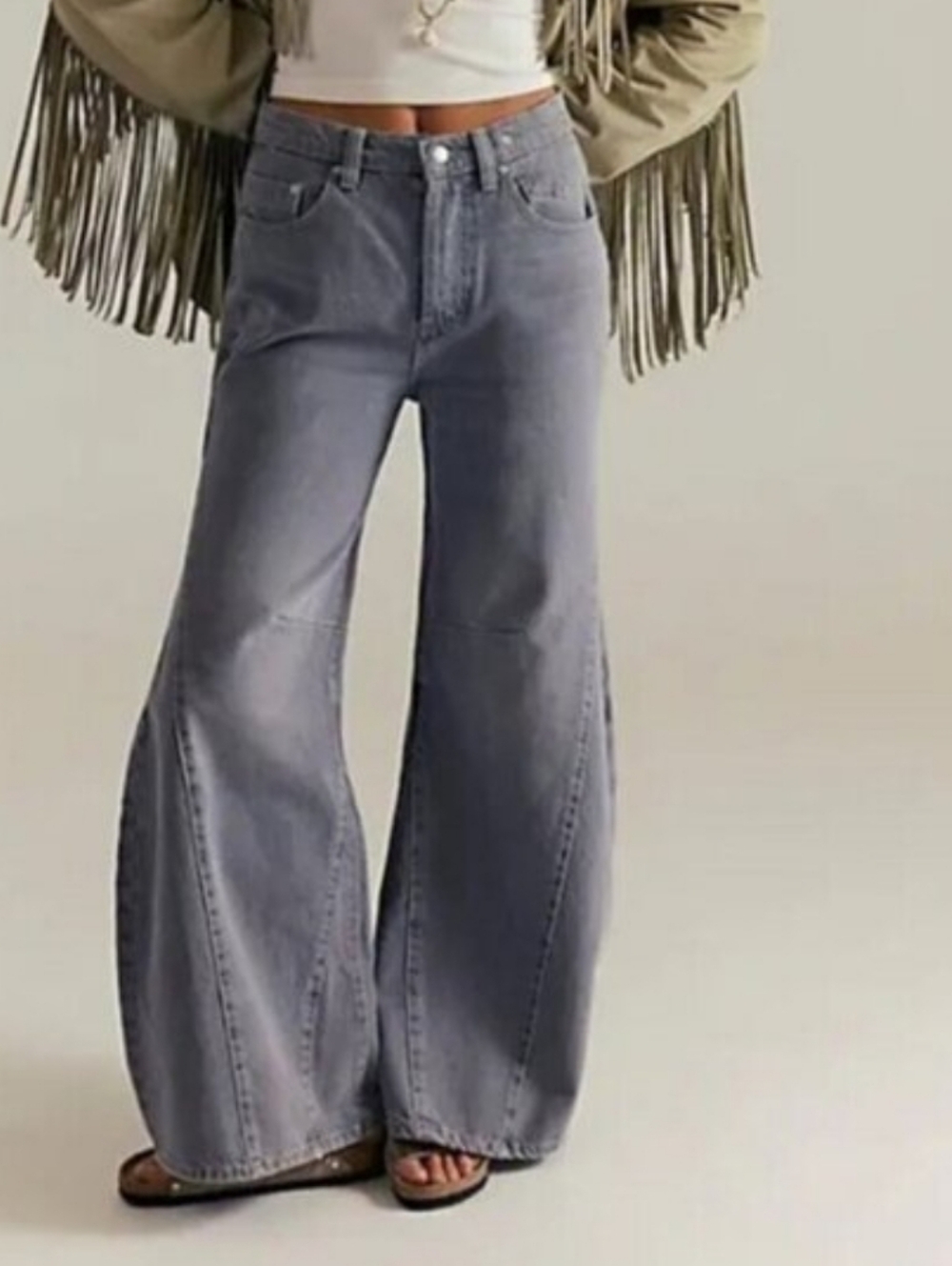 NWT We the Free Eden High Slouchy Jeans in Diamond